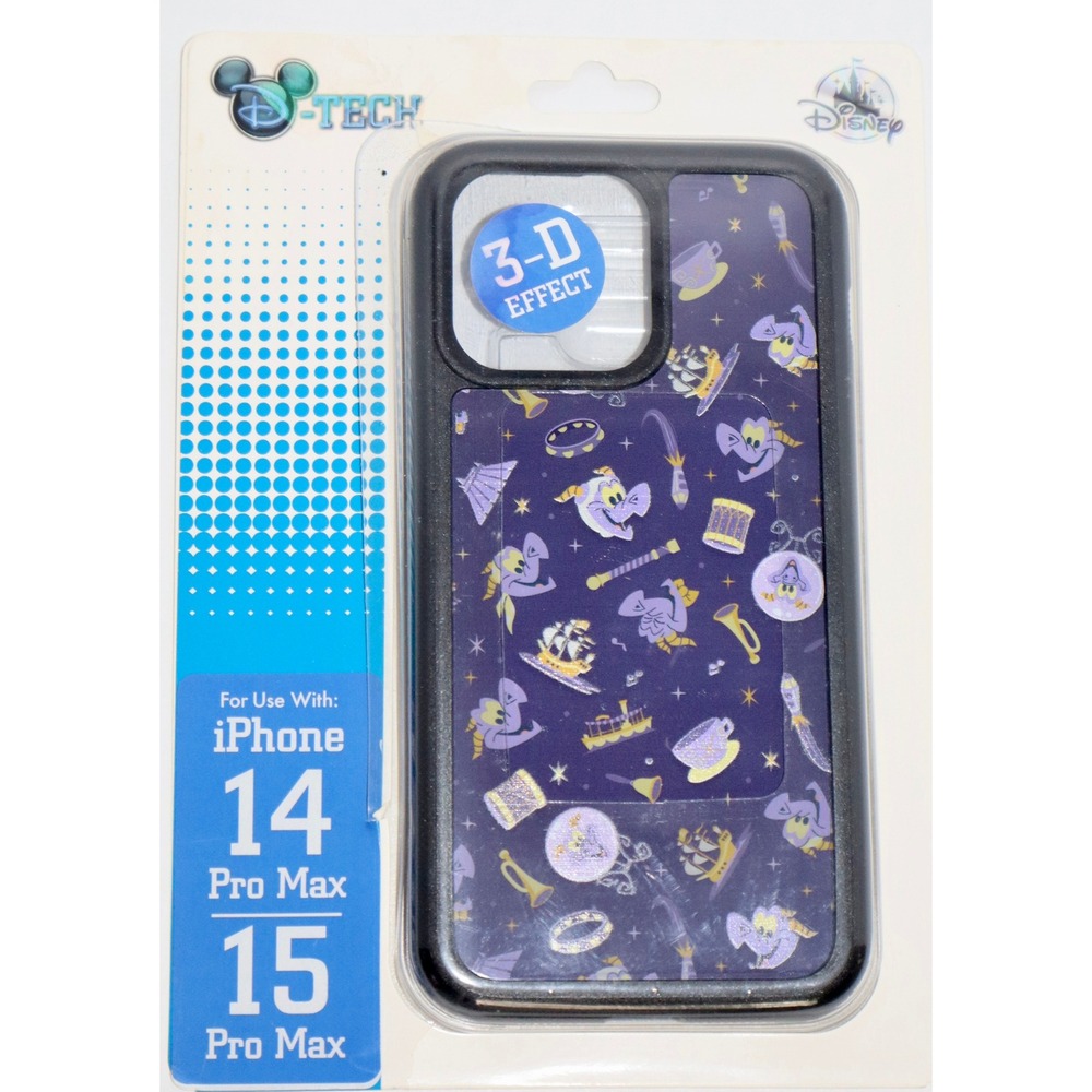 Disney Parks D-Tech Figment iPhone 14 15 Pro Max Case 3-D Effect Purple EPCOT